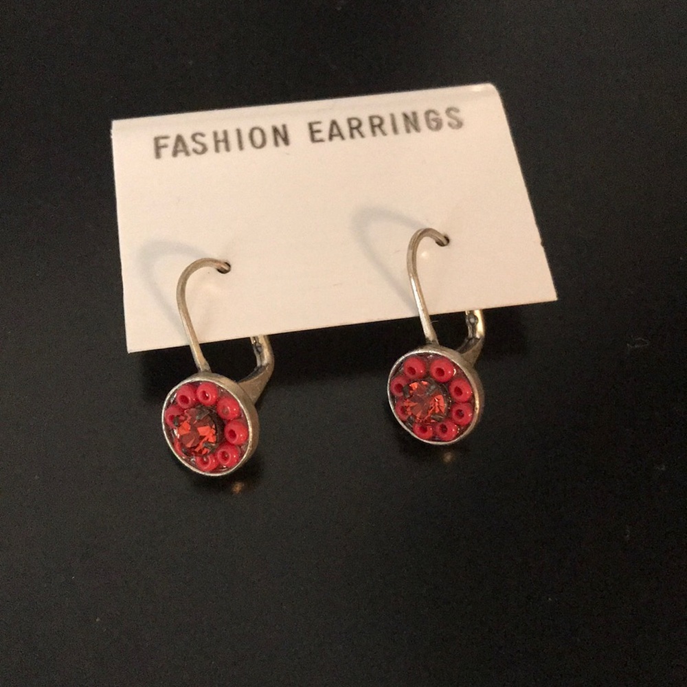 dangly flower earrings